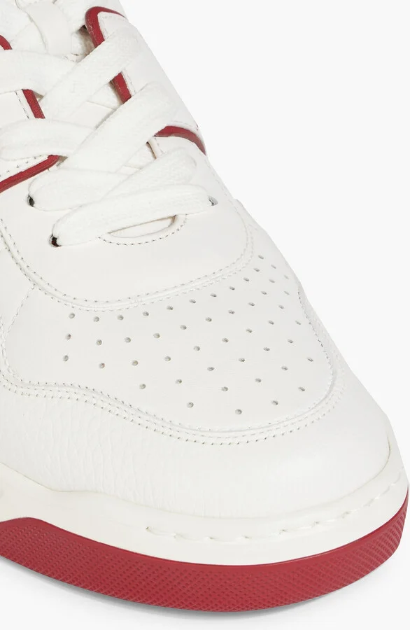 Rockstud smooth and pebbled-leather sneakers - Image 4