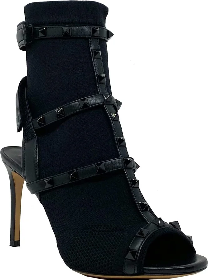 Rockstud Sock Heel Sandals - Image 2