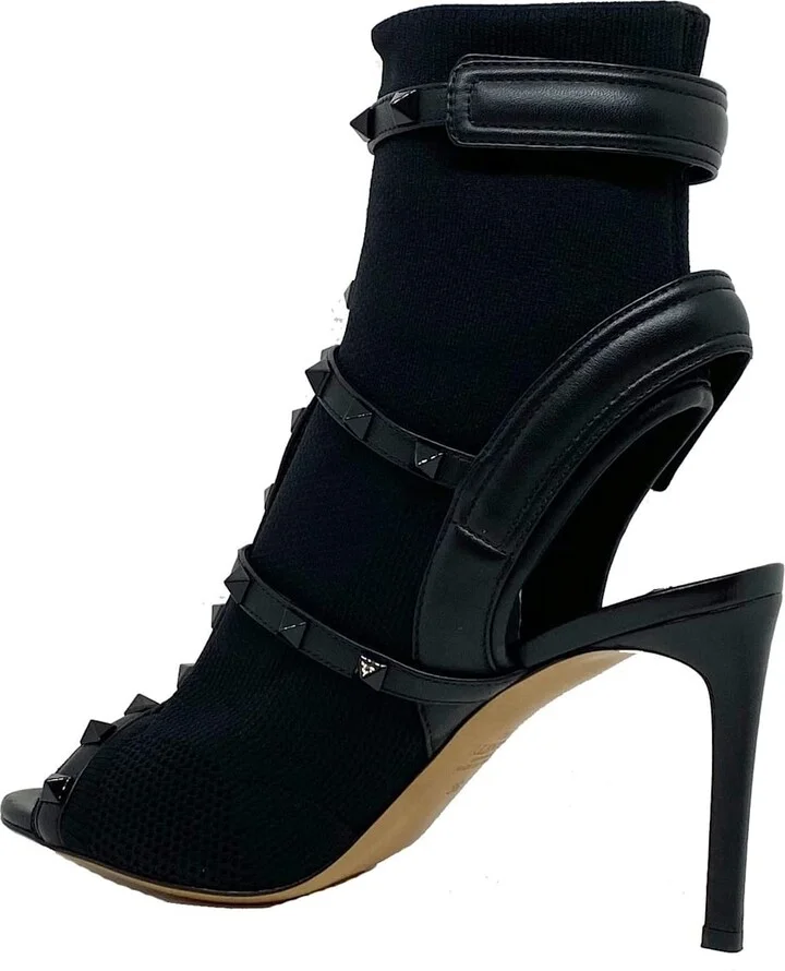 Rockstud Sock Heel Sandals - Image 3