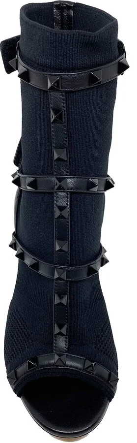 Rockstud Sock Heel Sandals - Image 4
