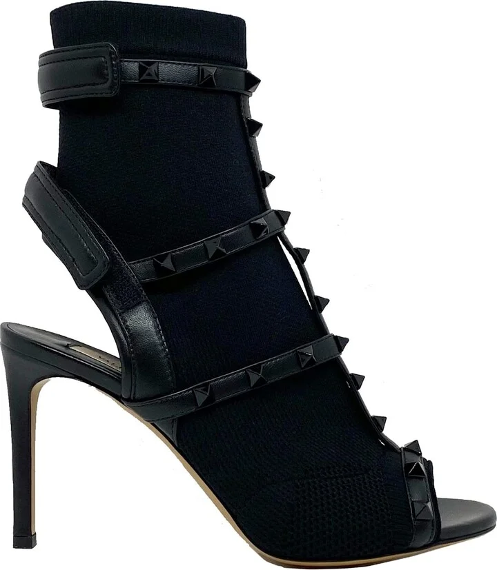 Rockstud Sock Heel Sandals