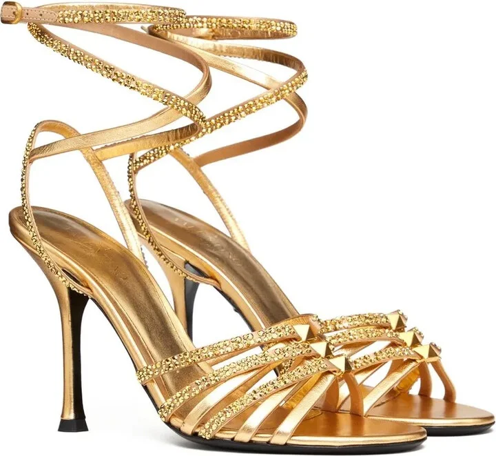 Rockstud Strappy 100mm pumps - Image 2