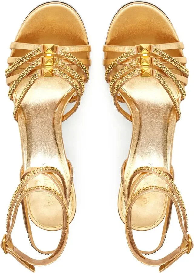 Rockstud Strappy 100mm pumps - Image 4