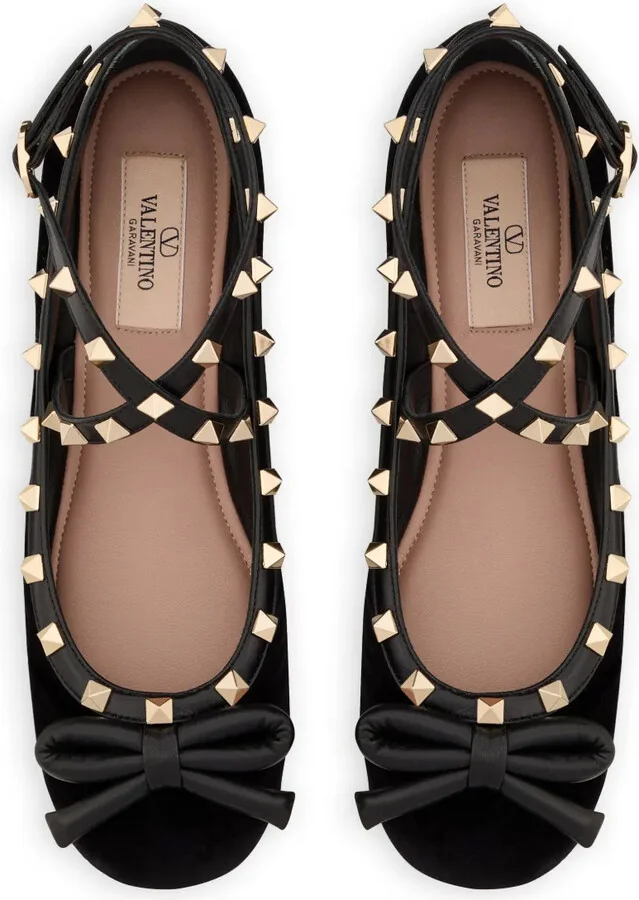 Rockstud strappy ballets - Image 4