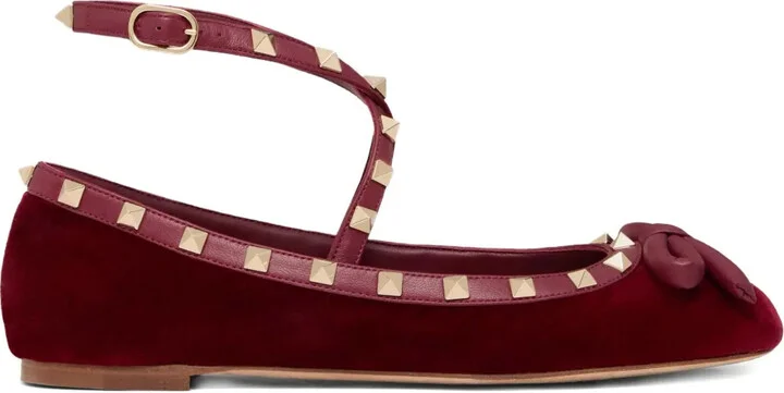 Rockstud strappy ballets