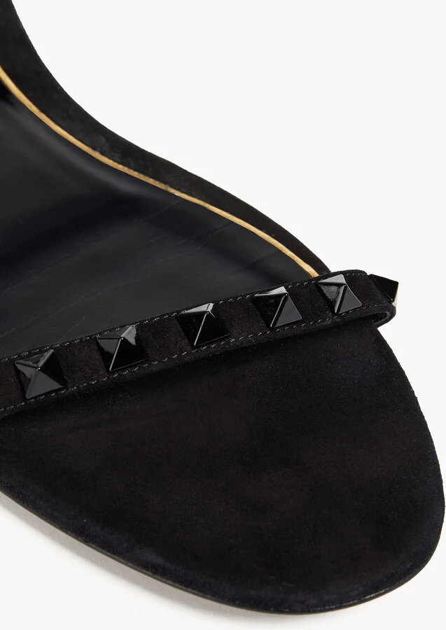 Rockstud suede sandals - Image 4