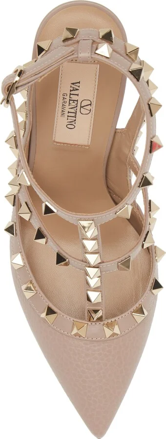 Rockstud T-Strap Pointed Toe Pump - Image 5