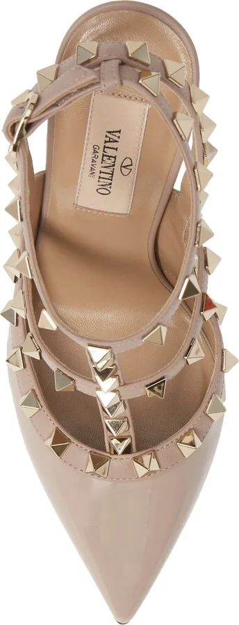 Rockstud T-Strap Pointed Toe Pump - Image 5