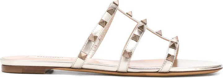 Rockstud T-strap sandals