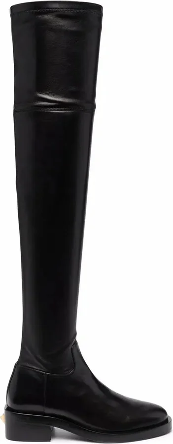 Rockstud thigh-high boots