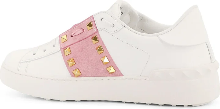 Rockstud Untitled Leather Low-top Sneakers - Image 3