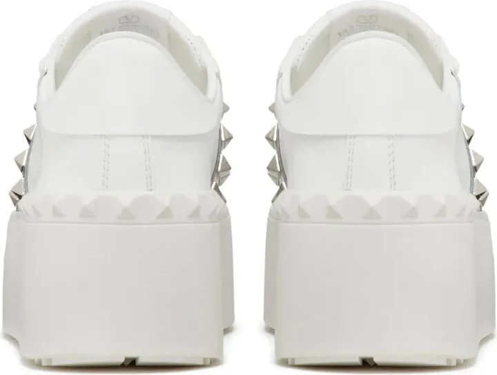Rockstud Untitled metallic flatform sneakers - Image 3