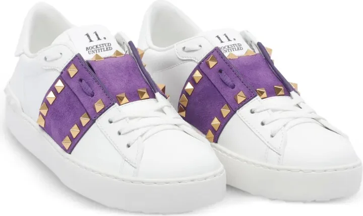 Rockstud Untitled suede-panel sneakers - Image 2