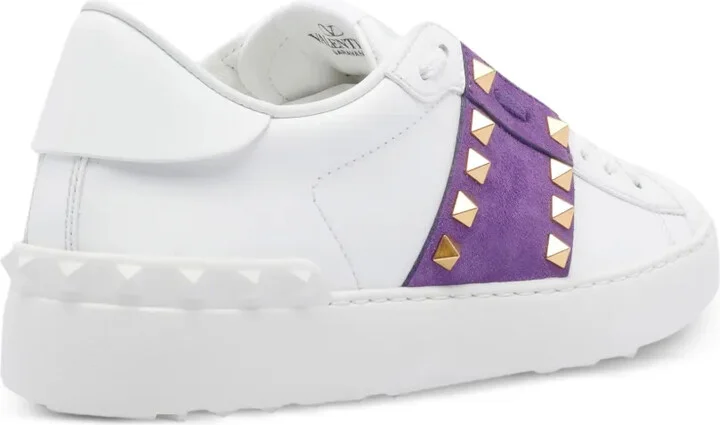 Rockstud Untitled suede-panel sneakers - Image 4