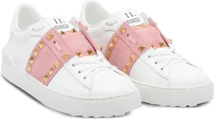 Rockstud Untitled suede-panel sneakers - Image 2