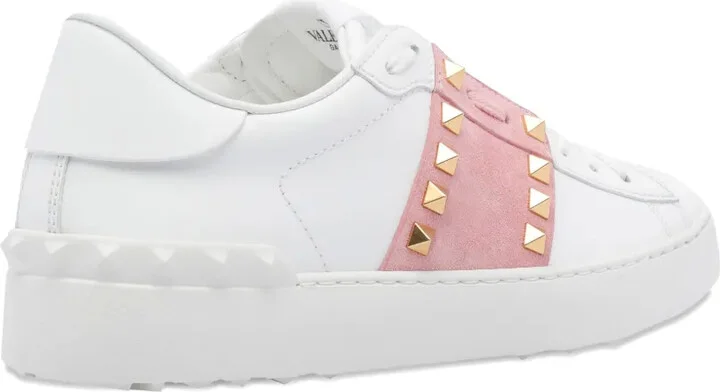 Rockstud Untitled suede-panel sneakers - Image 4
