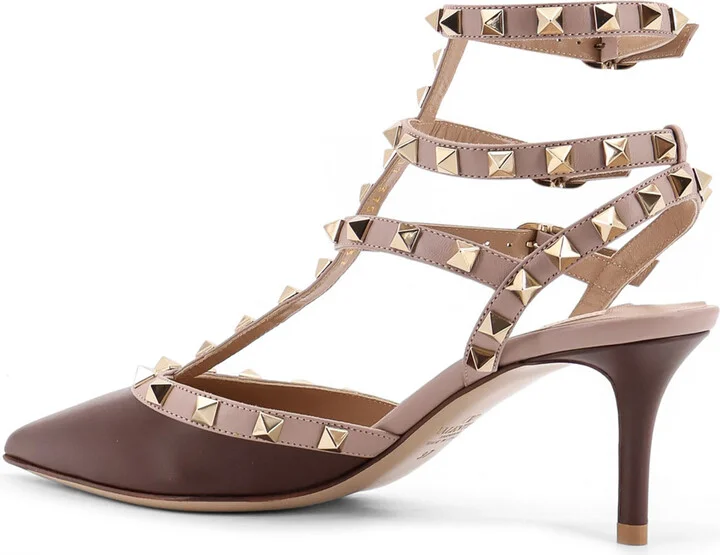 Rockstud Valentino Garavani Leather Décolleté Slingback - Image 3