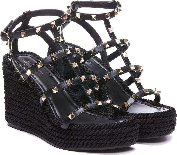 Rockstud Wedge Sandals - Image 4