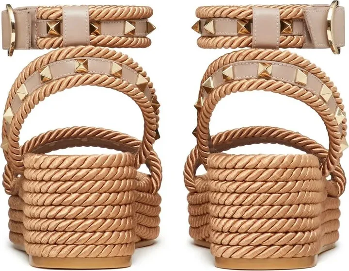 Rockstud wedge sandals - Image 3