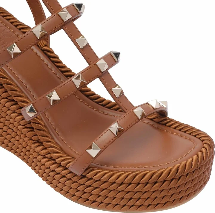 Rockstud Wedged Sandals - Image 4