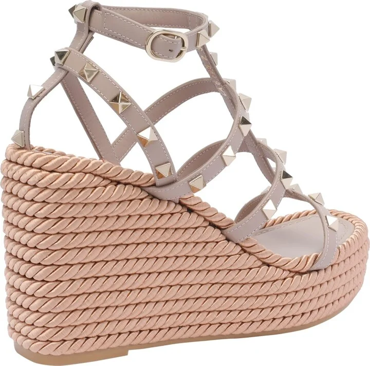 Rockstud Wedged Sandals - Image 3