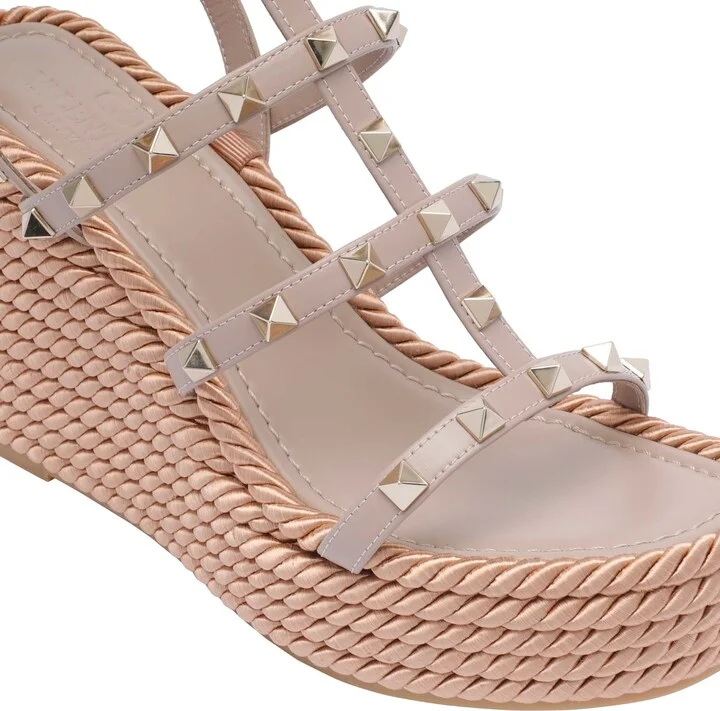 Rockstud Wedged Sandals - Image 4
