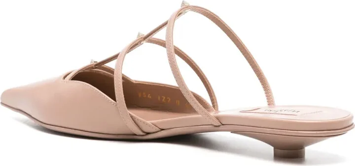 Rockstud Wispy leather mules - Image 3