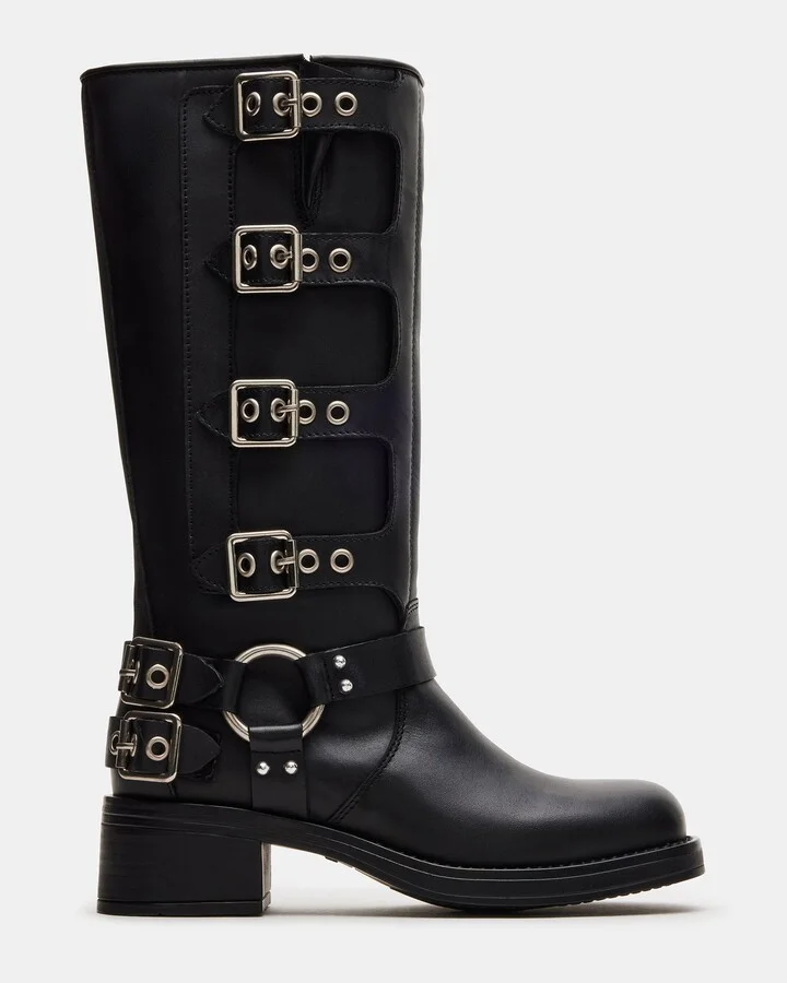 Rocky Black Leather