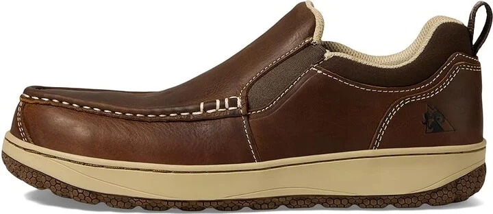 Rocky Dry-Strike Srx Slip-On Men's Work Boots Brown : 11 D - Medium, Leather - Image 6