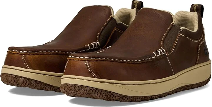 Rocky Dry-Strike Srx Slip-On Men's Work Boots Brown : 11 D - Medium, Leather
