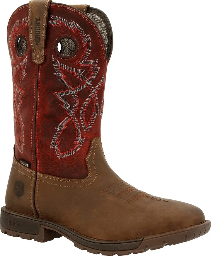 ROCKY Legacy 32 Steel Toe Waterproof Western Boot Size 8.5(W)