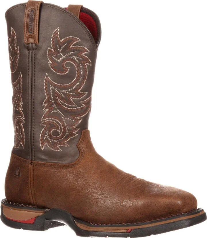 ROCKY Long Range Steel Toe Waterproof Pull-On Boot Size 12(WI)