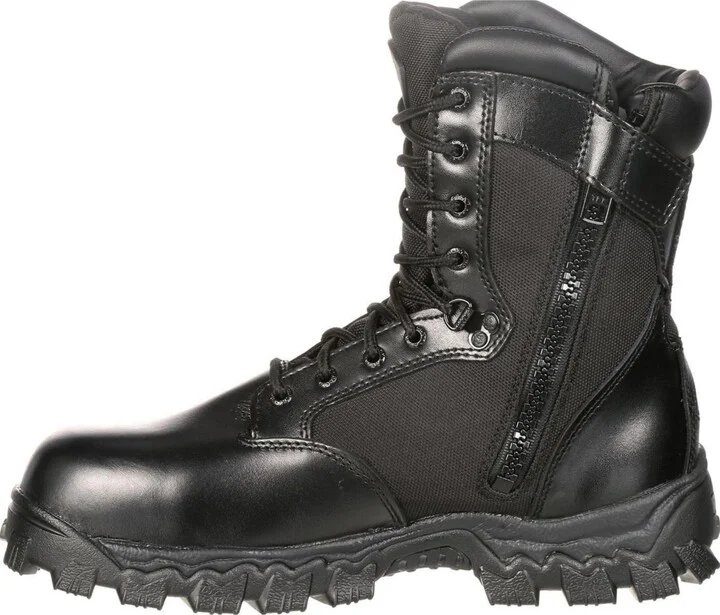 Rocky Men's Alpha Force Zipper Waterproof Public Service Boot - Image 10