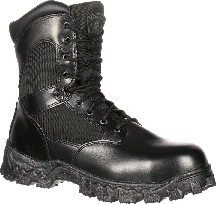 Rocky Men's AlphaForce Zipper Composite Toe Public Service Boot