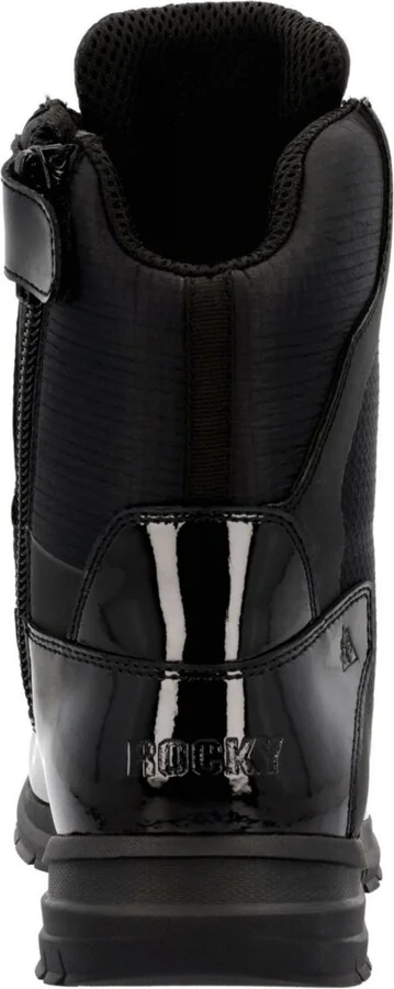 Rocky Men's Cadet 8" Black Side Zip Public Service Boot - Image 4