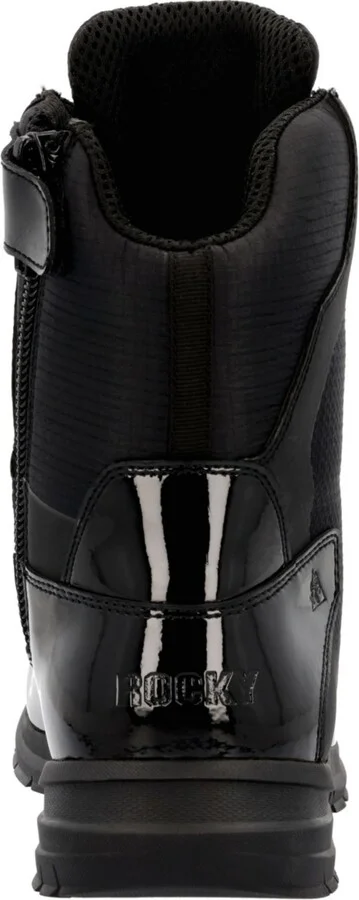 Rocky Men's Cadet 8" Black Side Zip Public Service Boot - Image 8