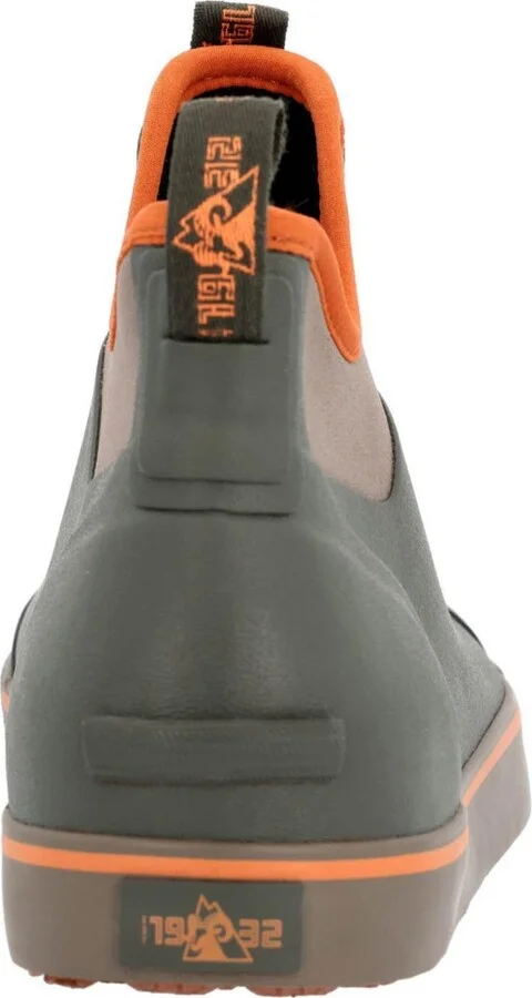 Rocky Men's Dry-Strike Waterproof Green & Orange Deck Boot - Image 4