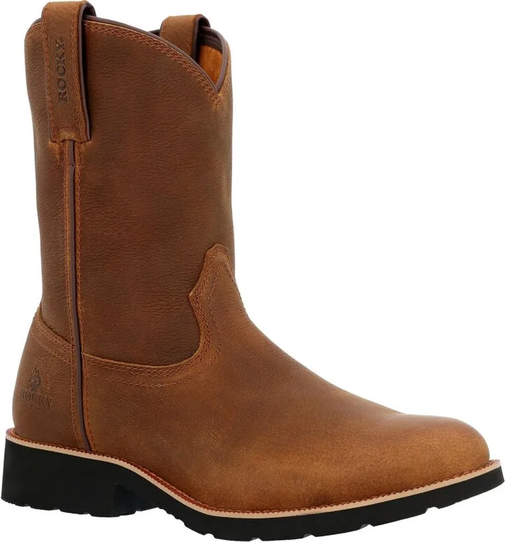 Rocky Men's Monocrepe Unlined Pull-On Western Boot