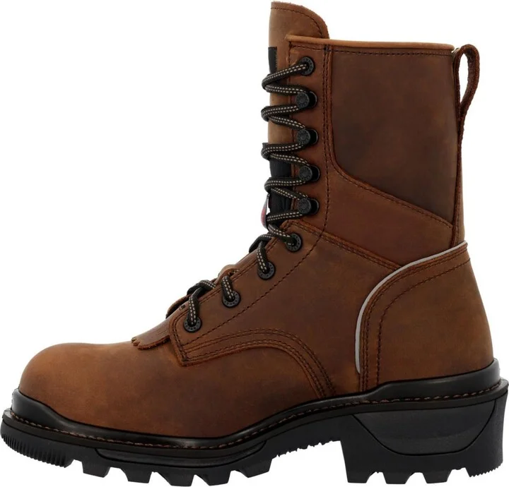 Rocky Men's Rams Horn Logger Composite Toe Work Boot - Image 5