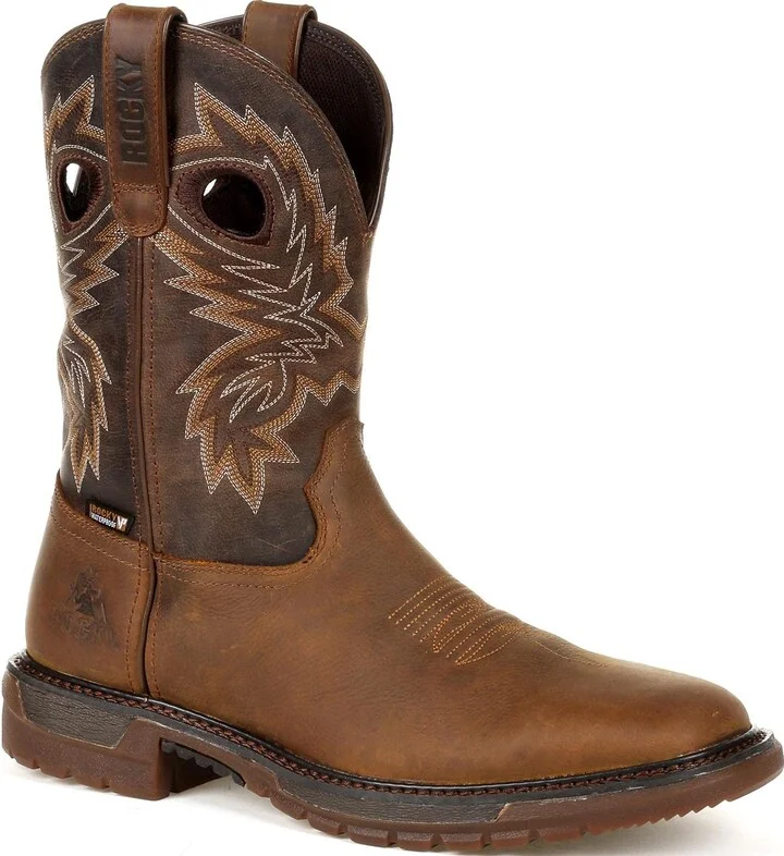 ROCKY Original Ride FLX Waterproof Western Boot Size 11.5(M) Brown