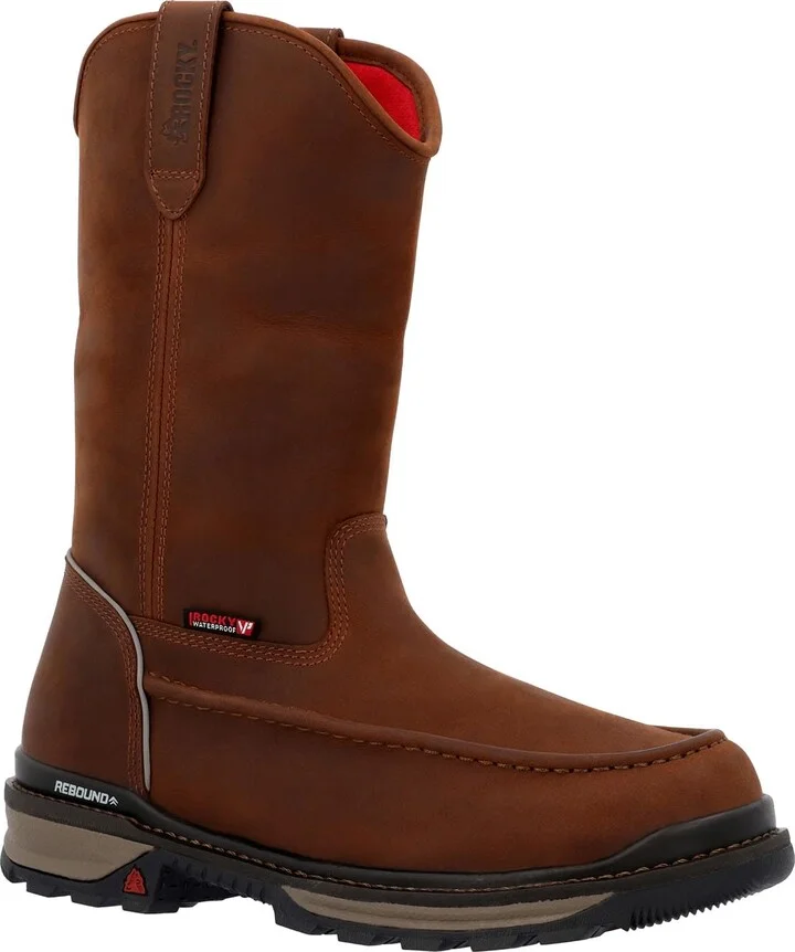 ROCKY Rams Horn Waterproof Pull-On Work Boot