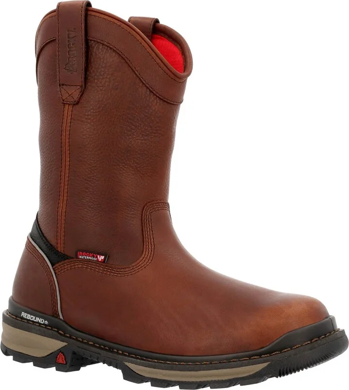 ROCKY Rams Horn Waterproof Pull-On Work Boot