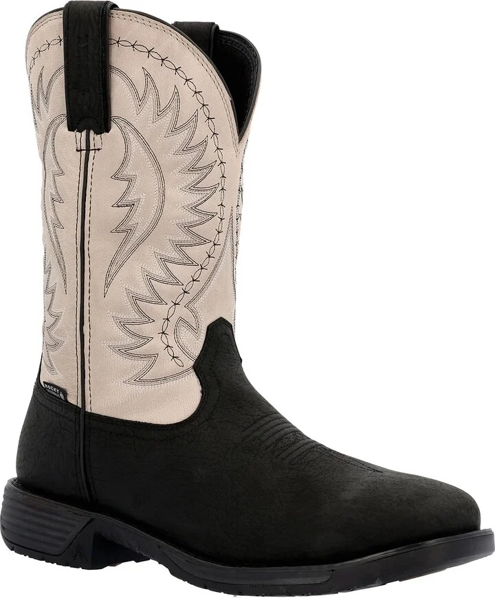 ROCKY Rugged Trail Steel Toe Waterproof Western Boot Size 12(W)