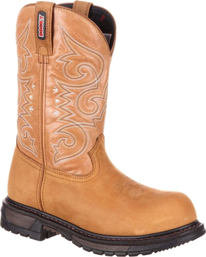 Rocky Women's RKW0175 Western Boot Brown and Tan