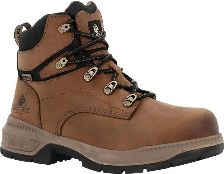 ROCKY WorkSmart 6” Composite Toe Internal Met Guard Work Boot
