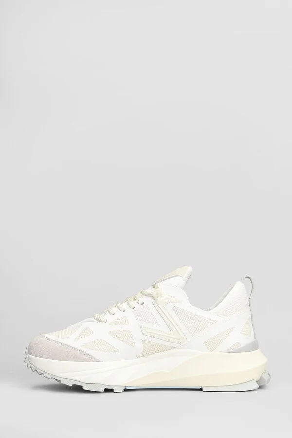 Rocx Low Sneakers In White Fabric - Image 3