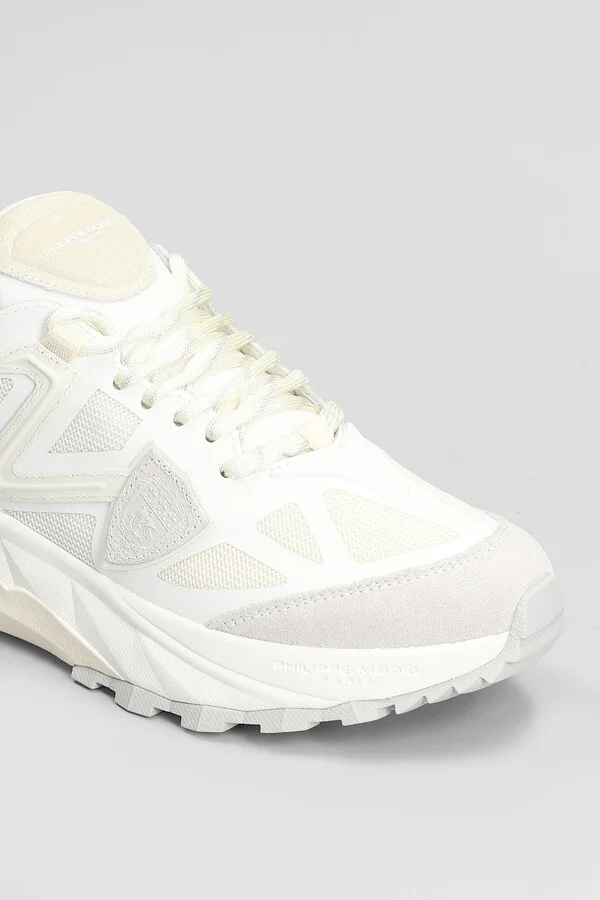 Rocx Low Sneakers In White Fabric - Image 5