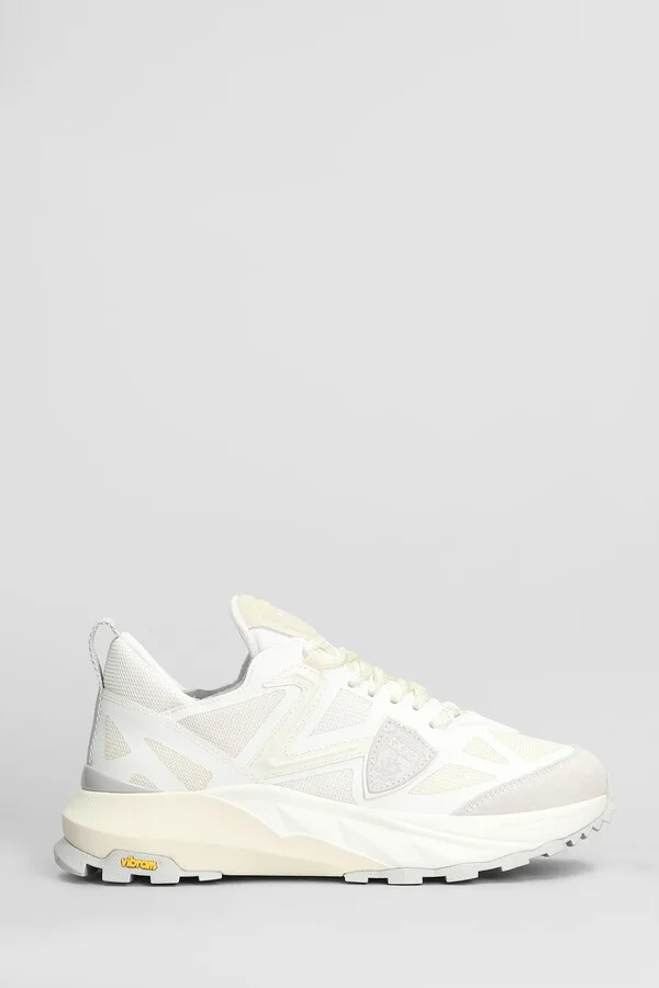 Rocx Low Sneakers In White Fabric