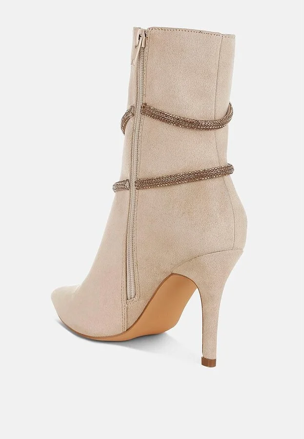 Roda Rhinestone Wrap-Around Stiletto Boots - Image 3