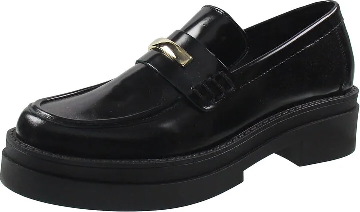 Rodrigo Womens Leather Metallic Loafers